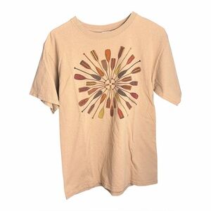 Paddles Liberty Graphics 1995 T Shirt Size Medium Vintage Paddles Canoe Camping